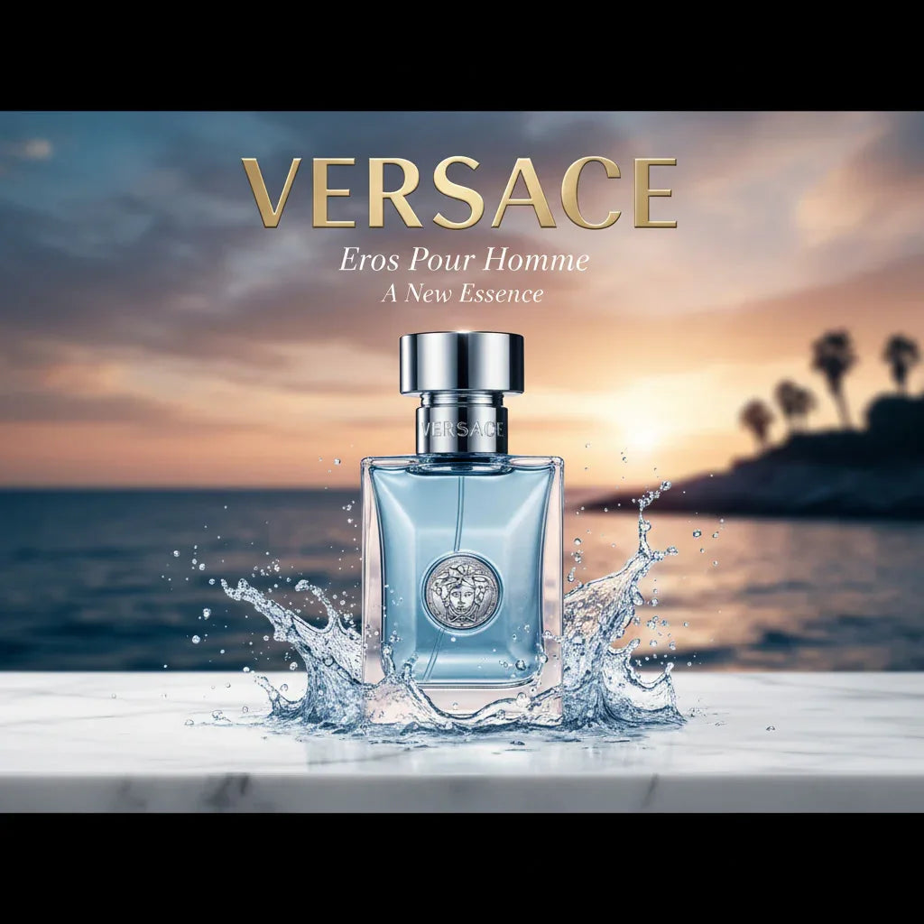 VERSACE POUR HOMME – Eau de Toilette – Vaporisateur 200 ml | Fraîcheur Méditerranéenne & Élégance Intemporelle