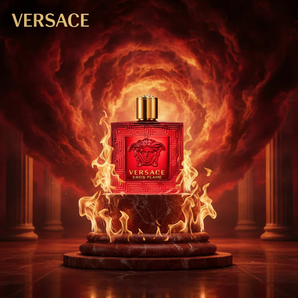 VERSACE EROS FLAME – Eau de Parfum – Vaporisateur  | Passion Ardente & Masculinité Intense