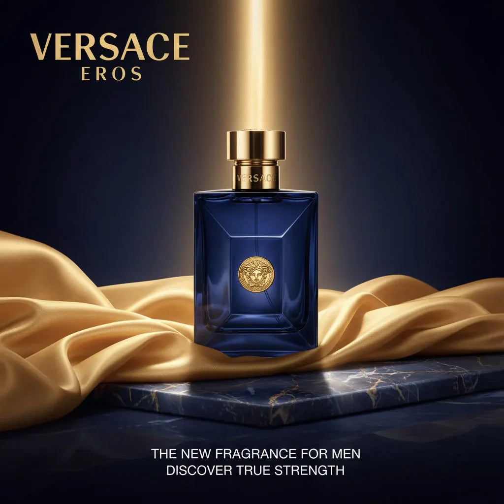 VERSACE DYLAN BLUE – Eau de Toilette – Vaporisateur| Fraîcheur Aromatique & Élégance Masculine