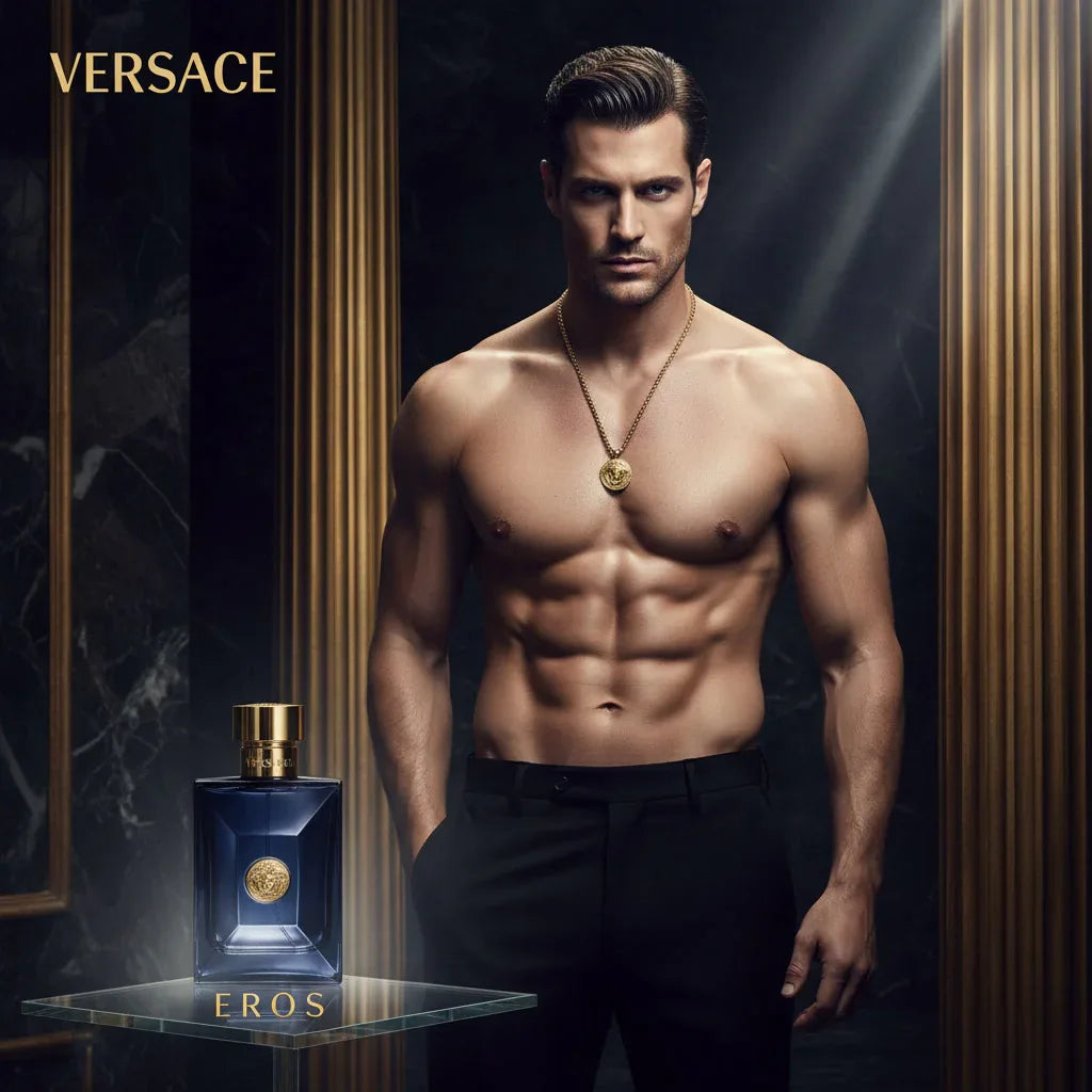VERSACE DYLAN BLUE – Eau de Toilette – Vaporisateur| Fraîcheur Aromatique & Élégance Masculine