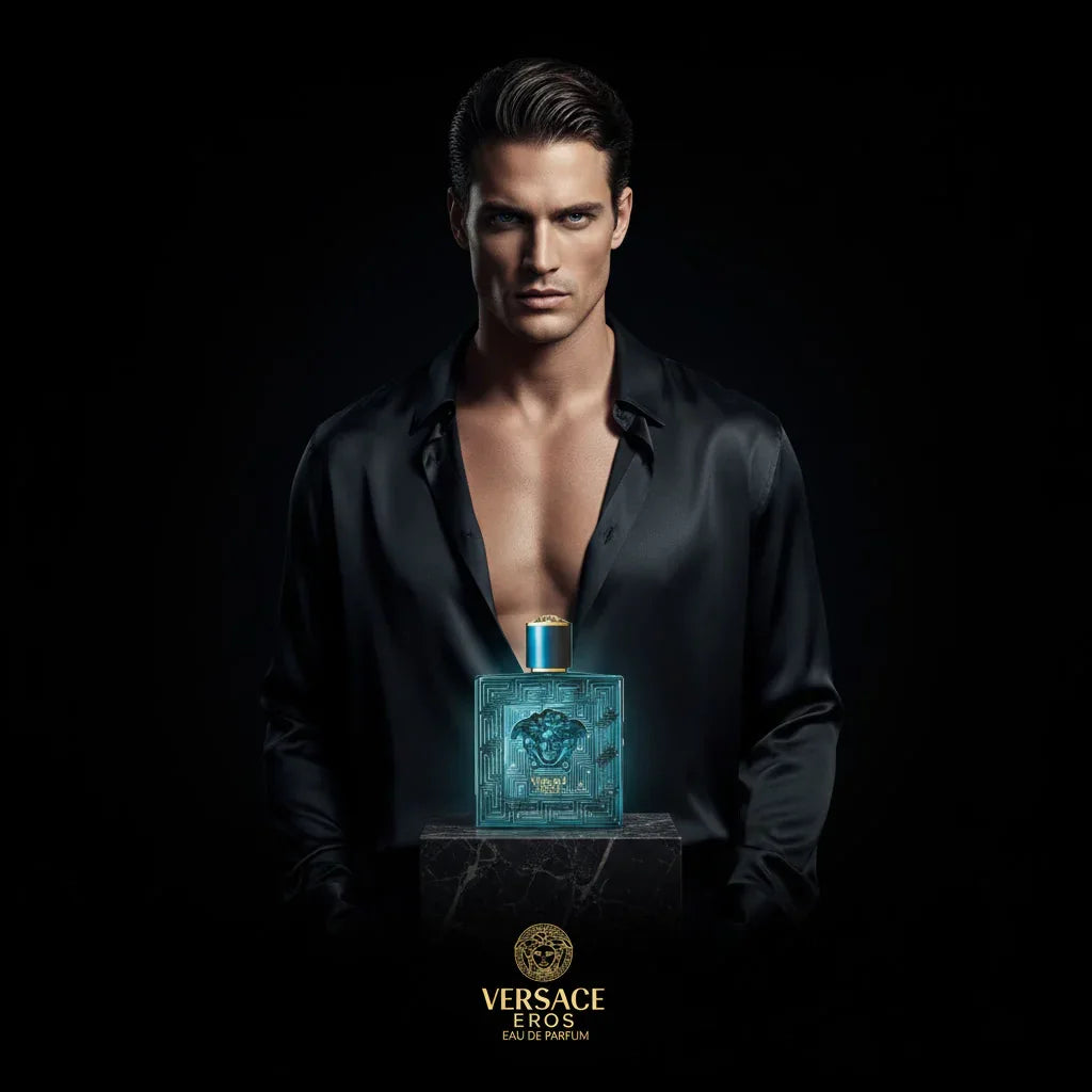 VERSACE EROS – Eau de Parfum – Vaporisateur | Fraîcheur Mentholée & Sensualité Orientale