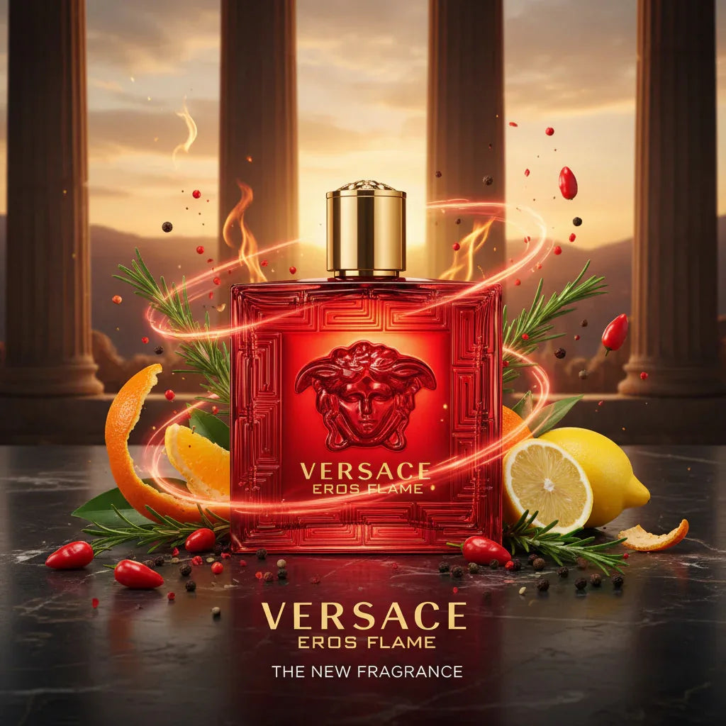 VERSACE EROS FLAME – Eau de Parfum – Vaporisateur  | Passion Ardente & Masculinité Intense